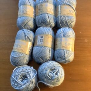 Icy Blue Yarn - worsted weight